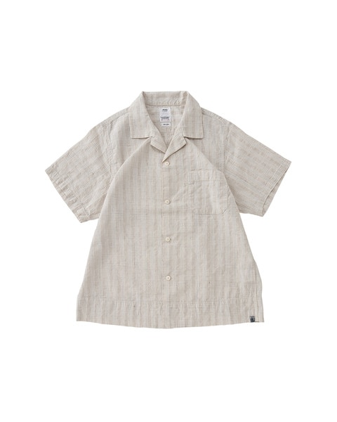 VISVIM IRVING SHIRTS BEIGE STRIPE 4ビズビム（WEBER SHIRT S/S  