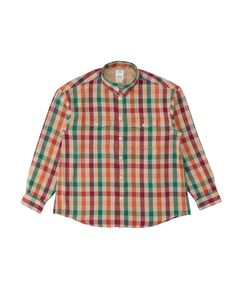 visvim LUMBER KHADI CHECK SHIRT 2 Cotton RED Check 0121205011009 