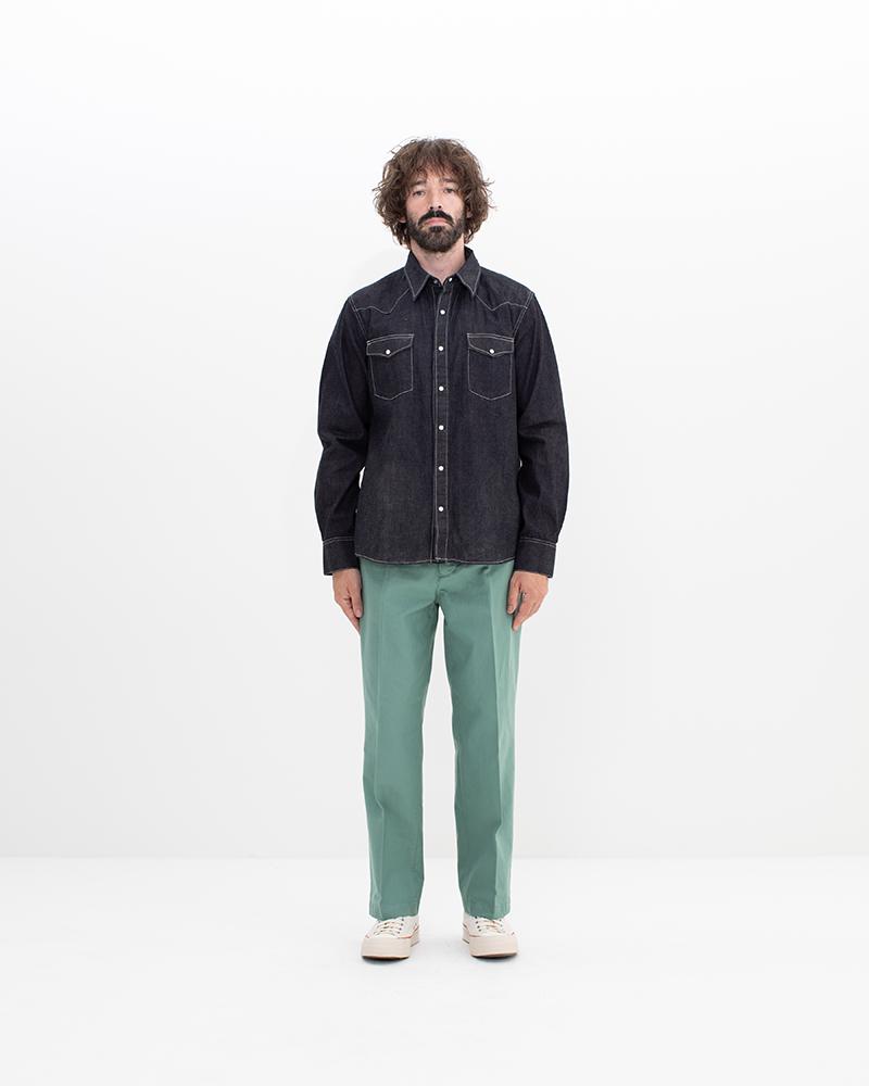 トップス VISVIM SOCIAL SCULPTURE SHIRT MUDOVERDYE - トップス