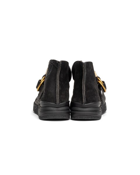 VISVIM Magoon Ring Moc Folk Men\'s Horse Leathe & Suede Ankle Boots Black Size 10 VISVIM Magoon Ring Moc Folk Men main image 3