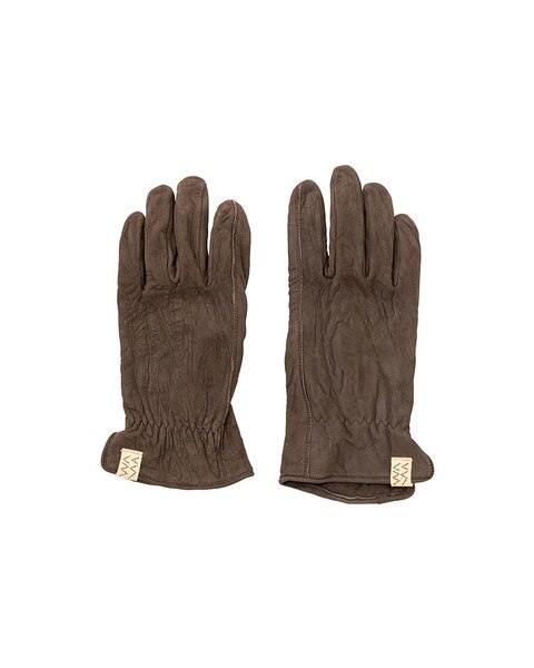 VISVIM 23FW こびり付く SUEDE GLOVE M-L DK.BROWN 手袋
