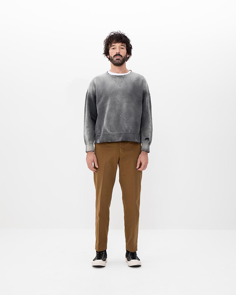VISVIM JUMBO CREWNECK SWEAT L/S N.D. MUD 泥染め ビズビム スウェット ジャンボ 天然染色 dry iris ict SIX-FIVE FISHTAIL JOURNEYMAN