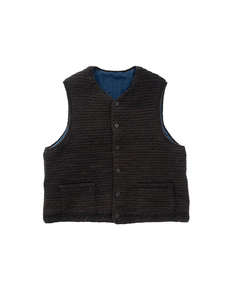 SELMER V-NECK VEST (UNEVEN DYE) | Visvim Official North American 
