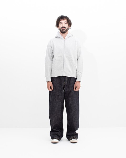 Sweat à Capuche Visvim Ultimate Jumbo Sb - Bleu Marine Délavé - Taille 2 - Occasion Parfait état