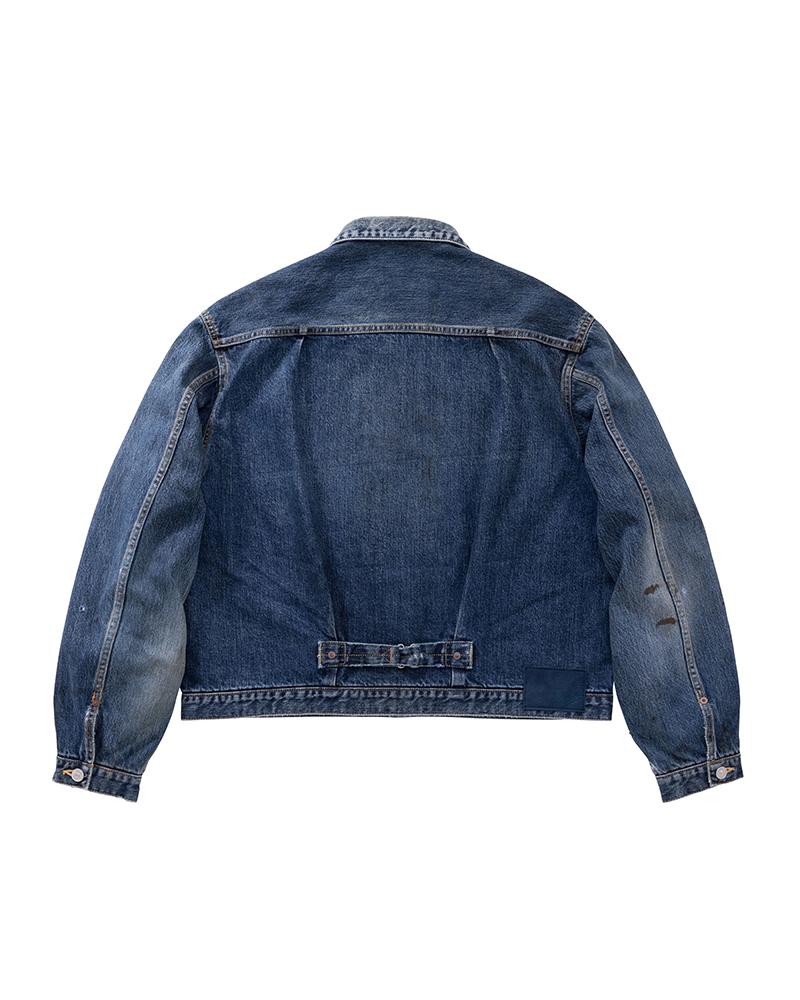 美品】visvim W32 L30 本藍染 鹿革パッチ 14ozデニム 日本製 