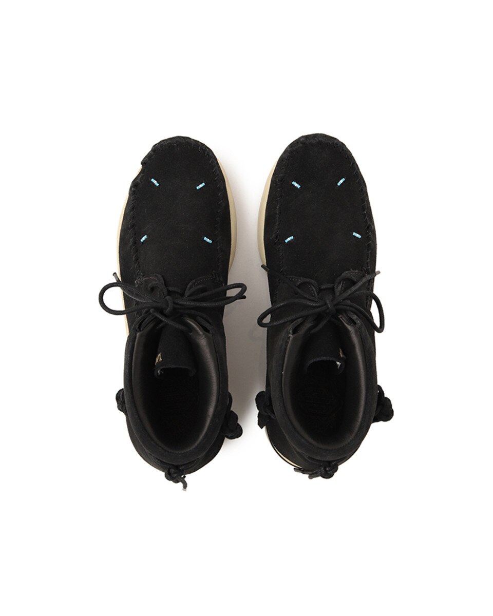 Visvim Lhamo Folk Black Suede Slip On Moccasin Loafers visvim FBT Lhamo-Folk Black | HAVEN main image 3