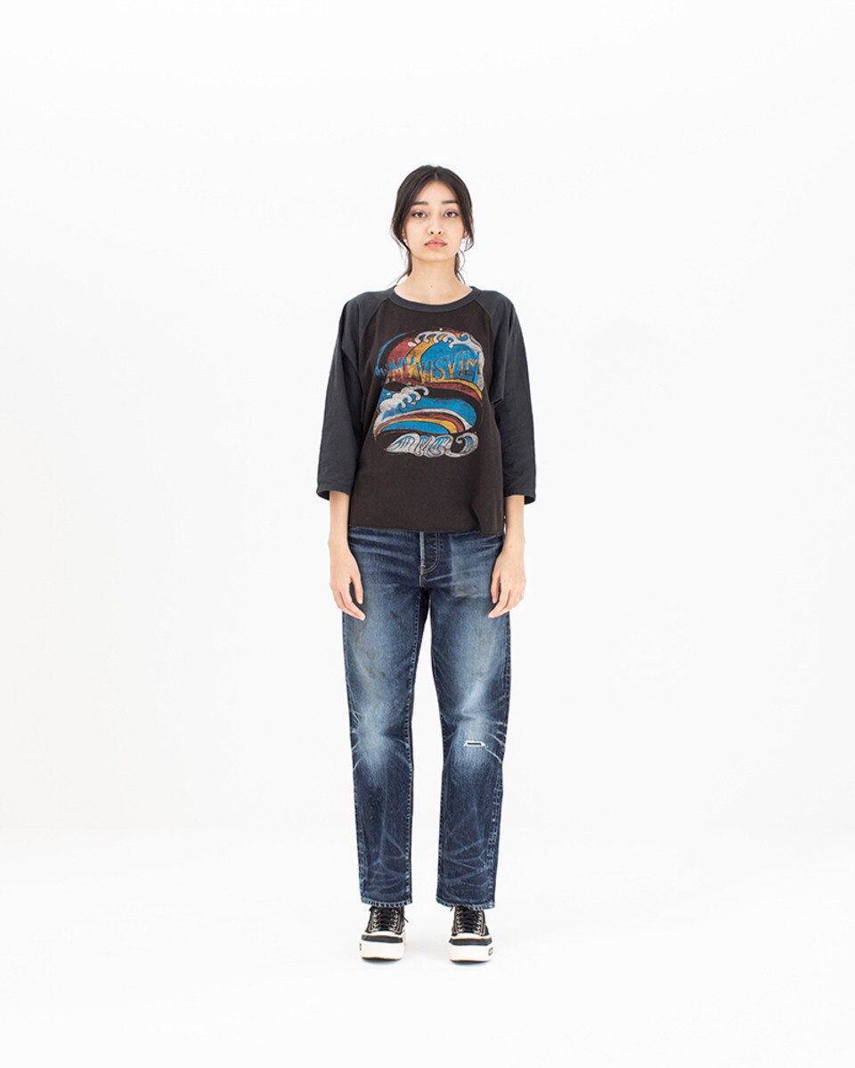 GRIDIRON TEE L/S DMGD | Visvim Official North American Web Store