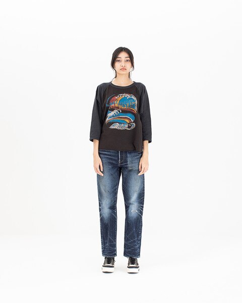 GRIDIRON TEE L/S DMGD | Visvim Official North American Web Store