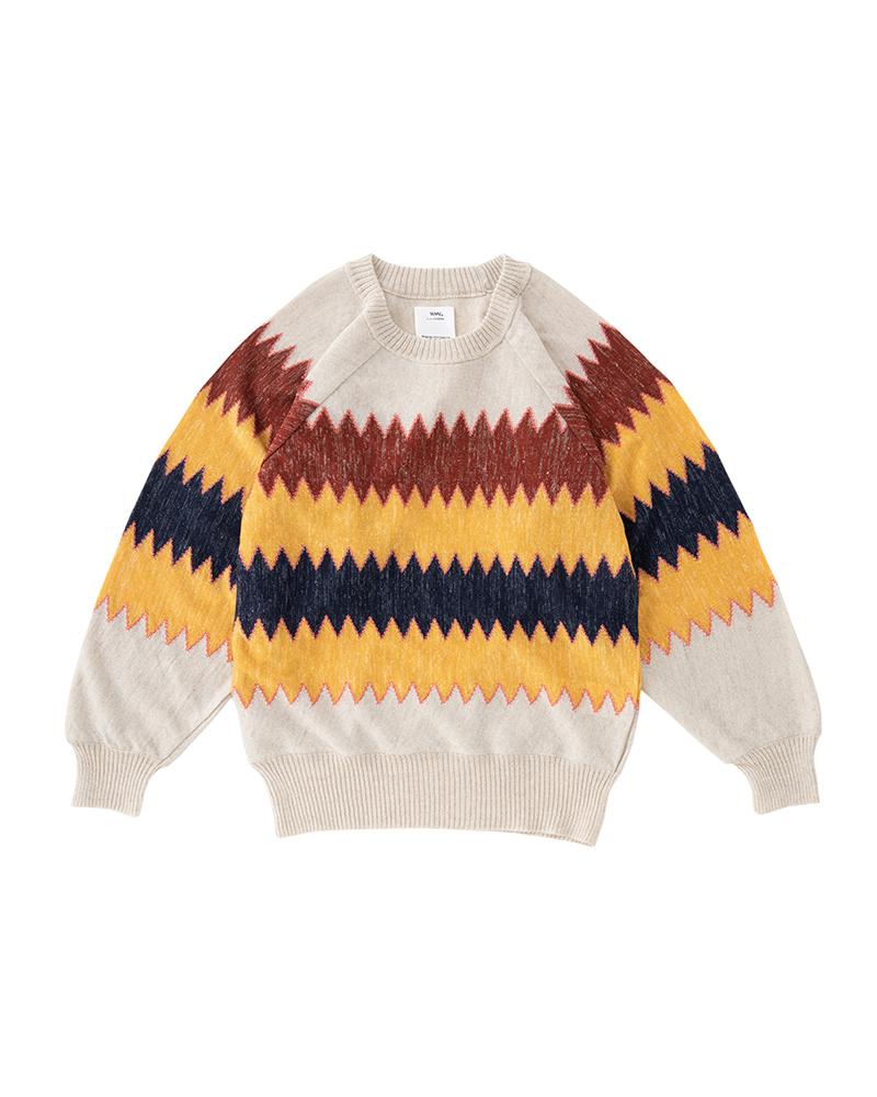 CREW KNIT W ZIG-ZAG official product image 4