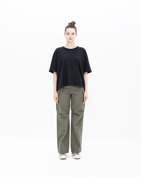 Via Masini 80 Selma Stretch Cord Flare Pant In Khaki Shadow