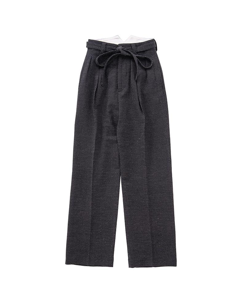17ss visvim HAKAMA PANTS STRP W.YARN BLUE 3