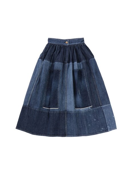 SS ELEVATION SKIRT P.W. DMGD W | Visvim Official North American 