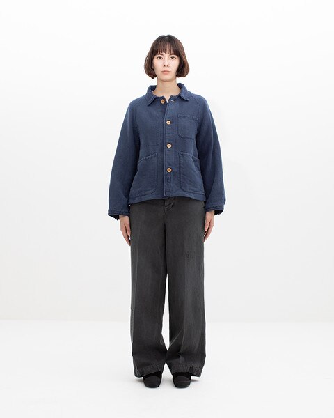 Visvim25awTRAVAIL COVERALL MOLESKIN DMGD