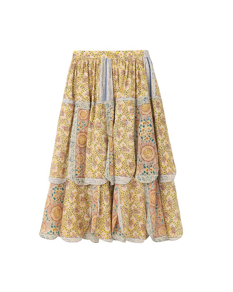 MEADOW SKIRT KHADI BANDANA W official product image 2