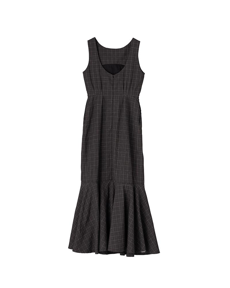 ATHENA DRESS SANTOME CHECK W official product image 4